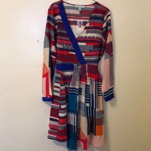 Beautiful silk multiprint dress